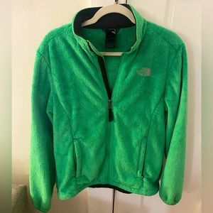 The North Face womens plush zip up jacket